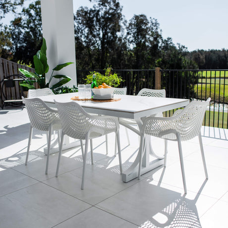 Roma XL Malibu - 7pce (180x100) - Outdoor Dining Set