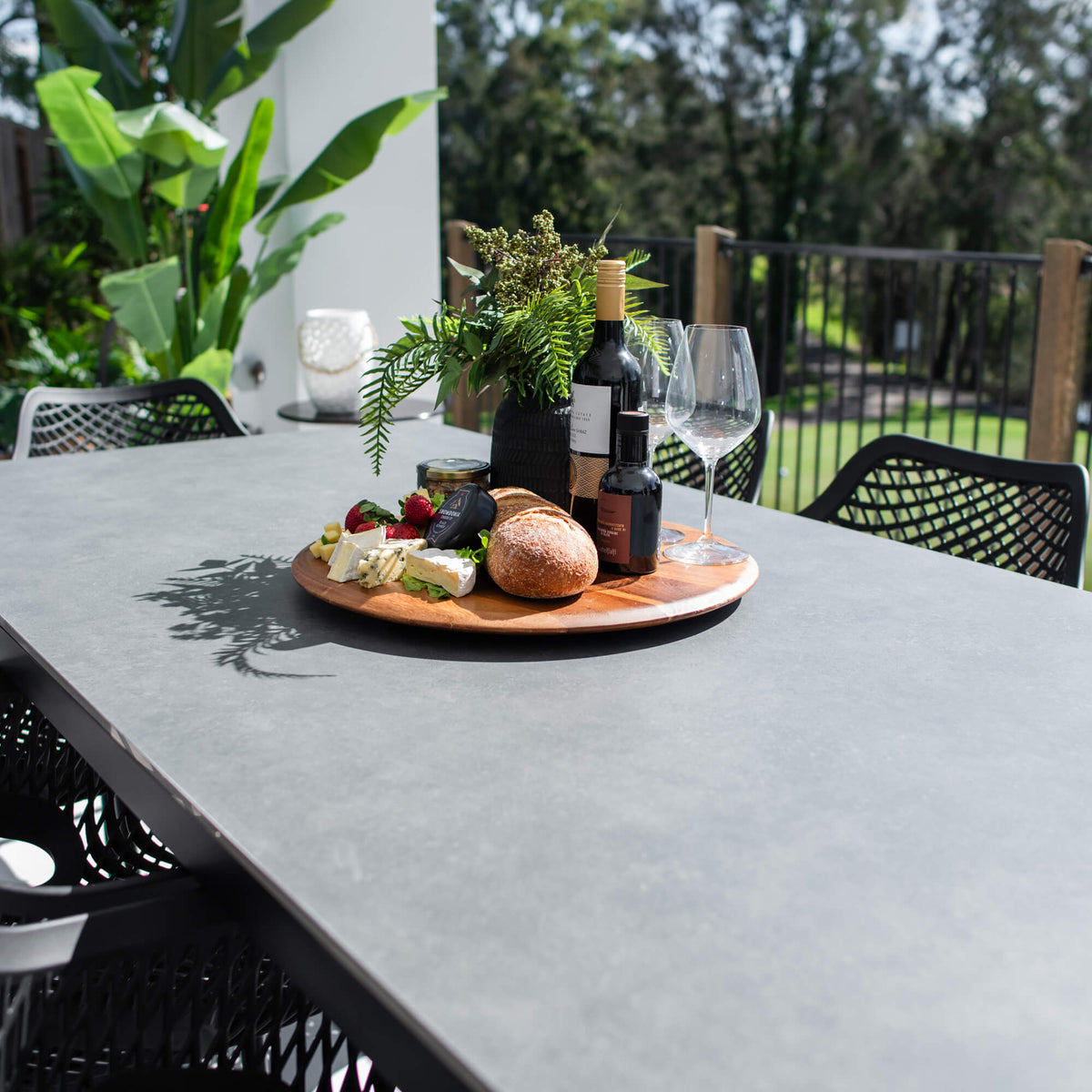 Roma XL Malibu - 9pce (215x100) - Outdoor Dining Set