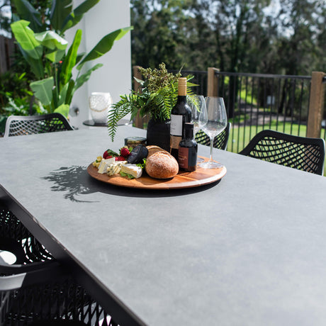 Roma XL Malibu - 9pce (215x100) - Outdoor Dining Set