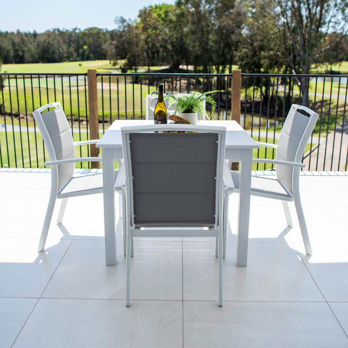 Shelby Aria - 5pce (90x90) - Outdoor Dining Set