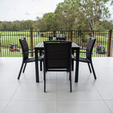 Shelby Aria - 5pce (90x90) - Outdoor Dining Set