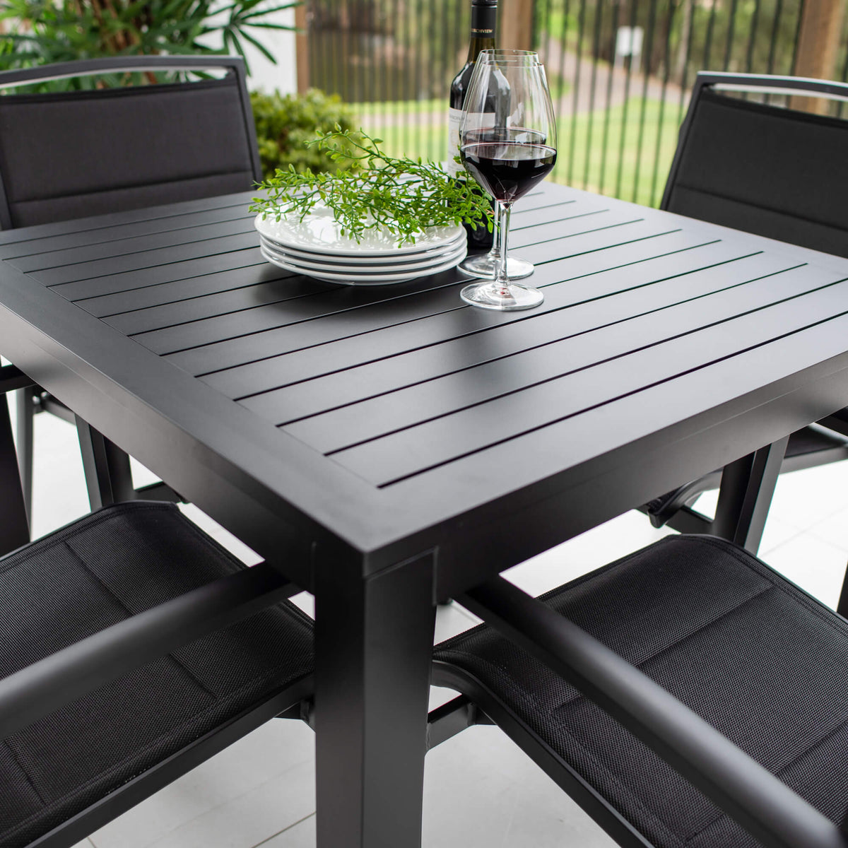 Shelby Aria - 5pce (90x90) - Outdoor Dining Set