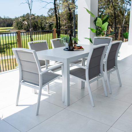 Shelby Aria - 7pce (150x80) - Outdoor Dining Set