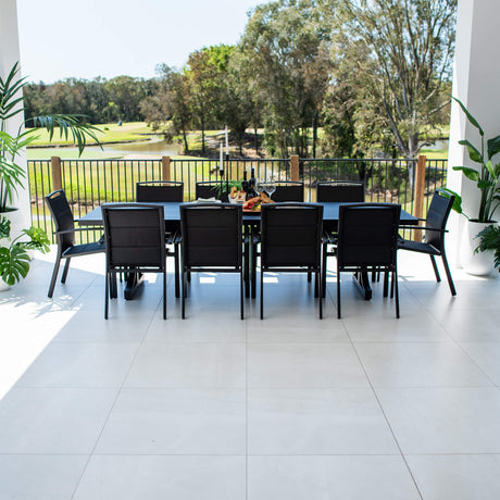 Shelby Bergen - 11pce (280x100) - Outdoor Dining Set