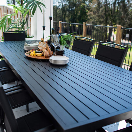 Shelby Bergen - 11pce (280x100) - Outdoor Dining Set