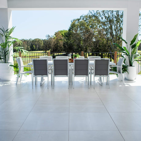 Shelby Bergen - 11pce (280x100) - Outdoor Dining Set