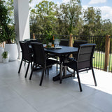Shelby Bergen - 7pce (180x100) - Outdoor Dining Set