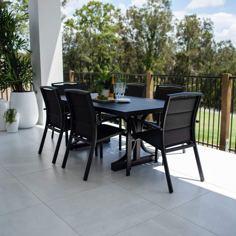 Shelby Bergen - 7pce (180x100) - Outdoor Dining Set