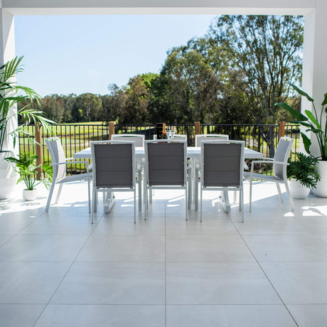 Shelby Bergen - 9pce (220x100) - Outdoor Dining Set