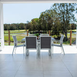 Shelby Chester Moon - 7pce (150x80) - Outdoor Dining Set