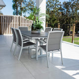 Shelby Chester Moon - 7pce (180x100) - Outdoor Dining Set