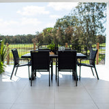 Shelby Chester Moon - 7pce (180x100) - Outdoor Dining Set
