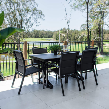 Shelby Malibu - 7pce (150x80) - Outdoor Dining Set
