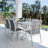 Shelby Malibu - 7pce (150x80) - Outdoor Dining Set