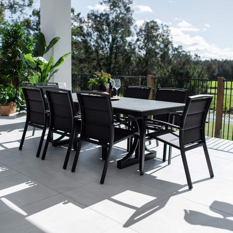 Shelby Malibu - 9pce (215x100) - Outdoor Dining Set