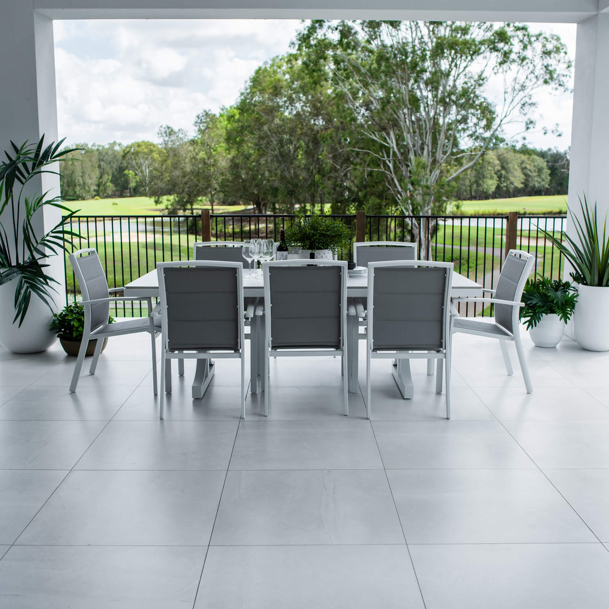 Shelby Malibu - 9pce (215x100) - Outdoor Dining Set