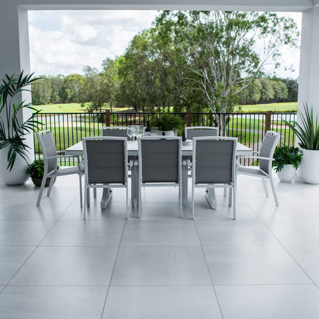 Shelby Malibu - 9pce (215x100) - Outdoor Dining Set