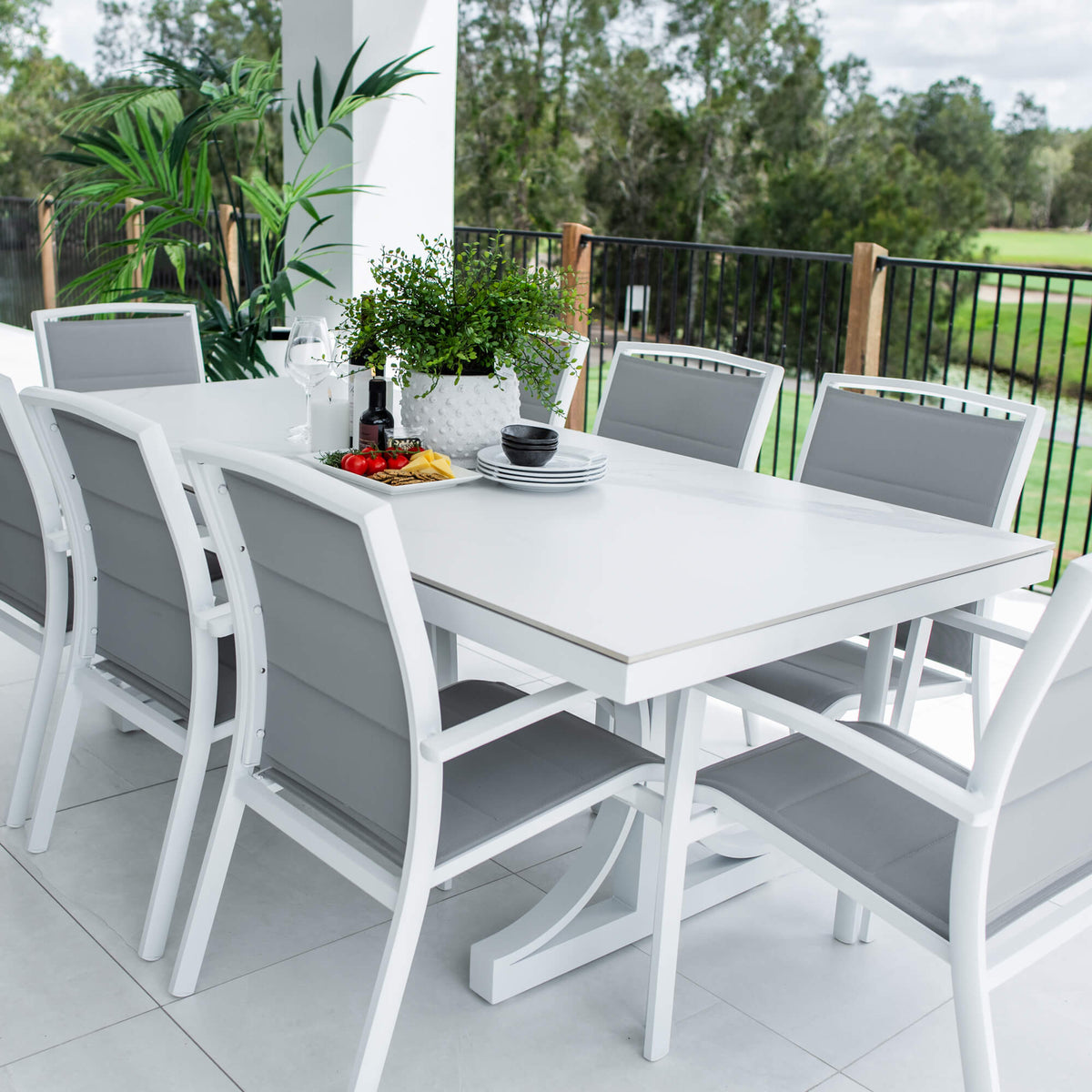 Shelby Malibu - 9pce (215x100) - Outdoor Dining Set