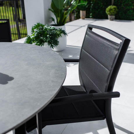 Shelby Malibu Round - 5pce (120x120) - Outdoor Dining Set