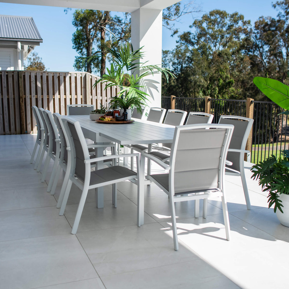 Shelby Nara Extension - 13pce (320x106) - Outdoor Dining Set