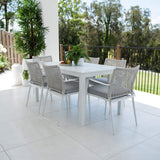Vienna Rope Aria - 7pce (150x80) - Outdoor Dining Set