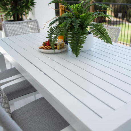 Vienna Rope Aria - 7pce (150x80) - Outdoor Dining Set