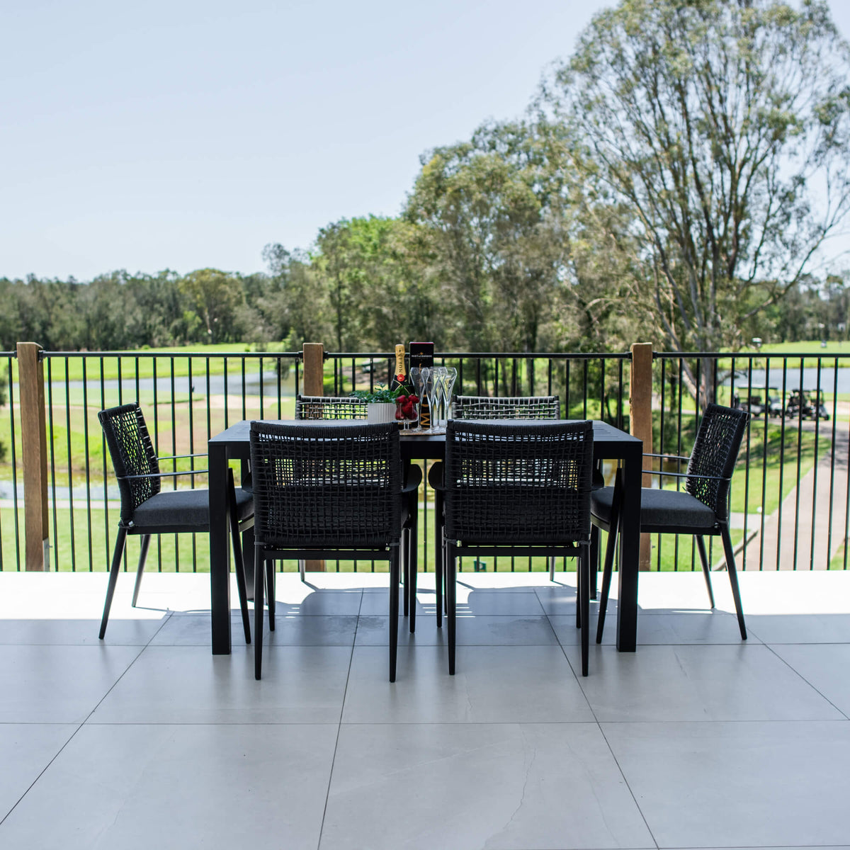 Vienna Rope Aria - 7pce (150x80) - Outdoor Dining Set