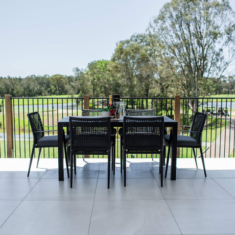 Vienna Rope Aria - 7pce (150x80) - Outdoor Dining Set