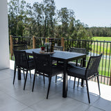 Vienna Rope Aria - 7pce (150x80) - Outdoor Dining Set