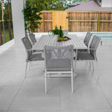 Vienna Rope Bergen - 7pce (180x100) - Outdoor Dining Set