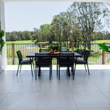 Vienna Rope Bergen - 7pce (180x100) - Outdoor Dining Set