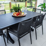 Vienna Rope Bergen - 7pce (180x100) - Outdoor Dining Set
