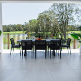 Vienna Rope Bergen - 9pce (220x100) - Outdoor Dining Set