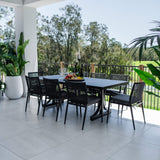 Vienna Rope Bergen - 9pce (220x100) - Outdoor Dining Set