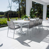 Vienna Rope Bergen - 9pce (220x100) - Outdoor Dining Set