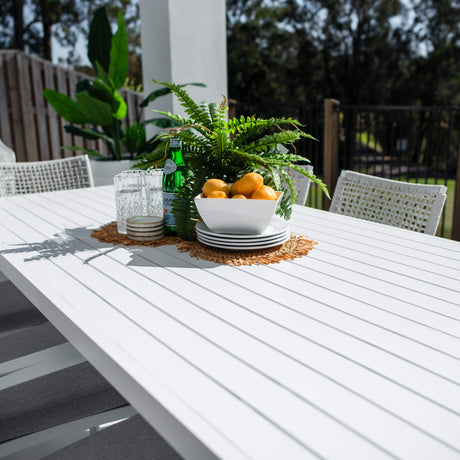 Vienna Rope Bergen - 9pce (220x100) - Outdoor Dining Set