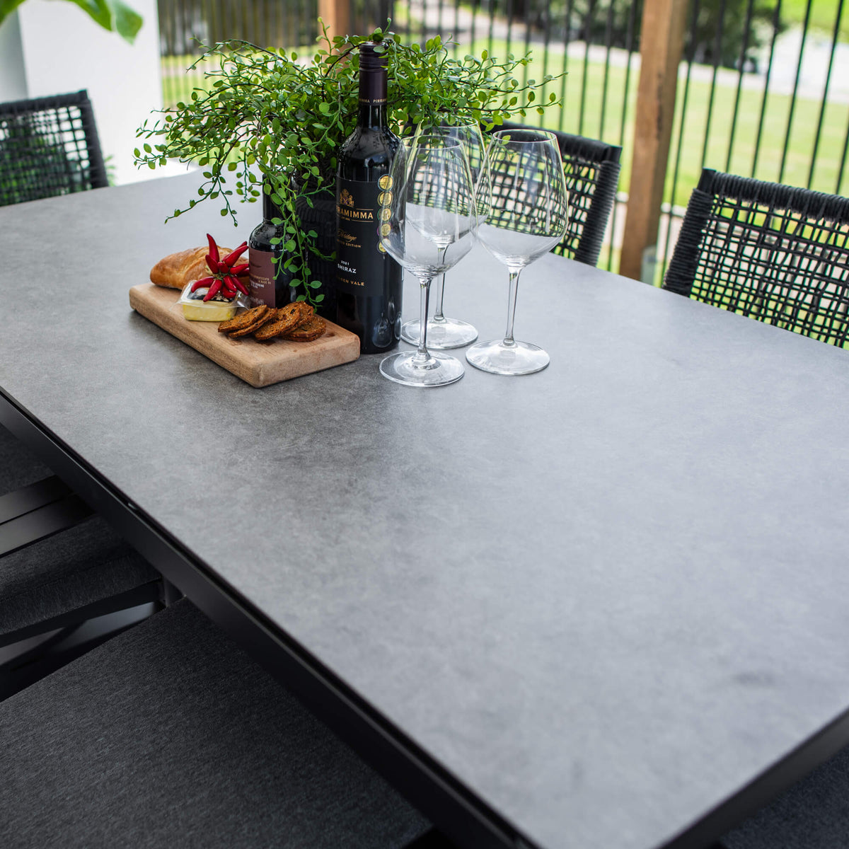 Vienna Rope Chester Moon - 7pce (150x80) - Outdoor Dining Set