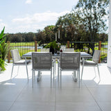 Vienna Rope Chester Moon - 7pce (180x100) - Outdoor Dining Set