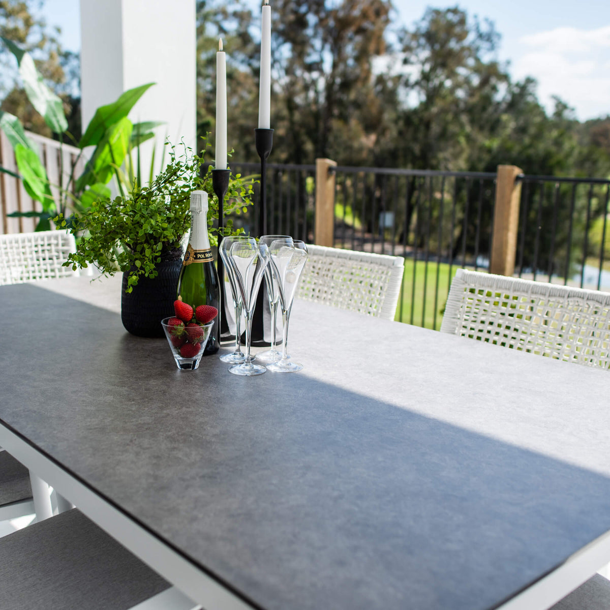 Vienna Rope Chester Moon - 7pce (180x100) - Outdoor Dining Set