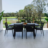 Vienna Rope Chester Moon - 7pce (180x100) - Outdoor Dining Set