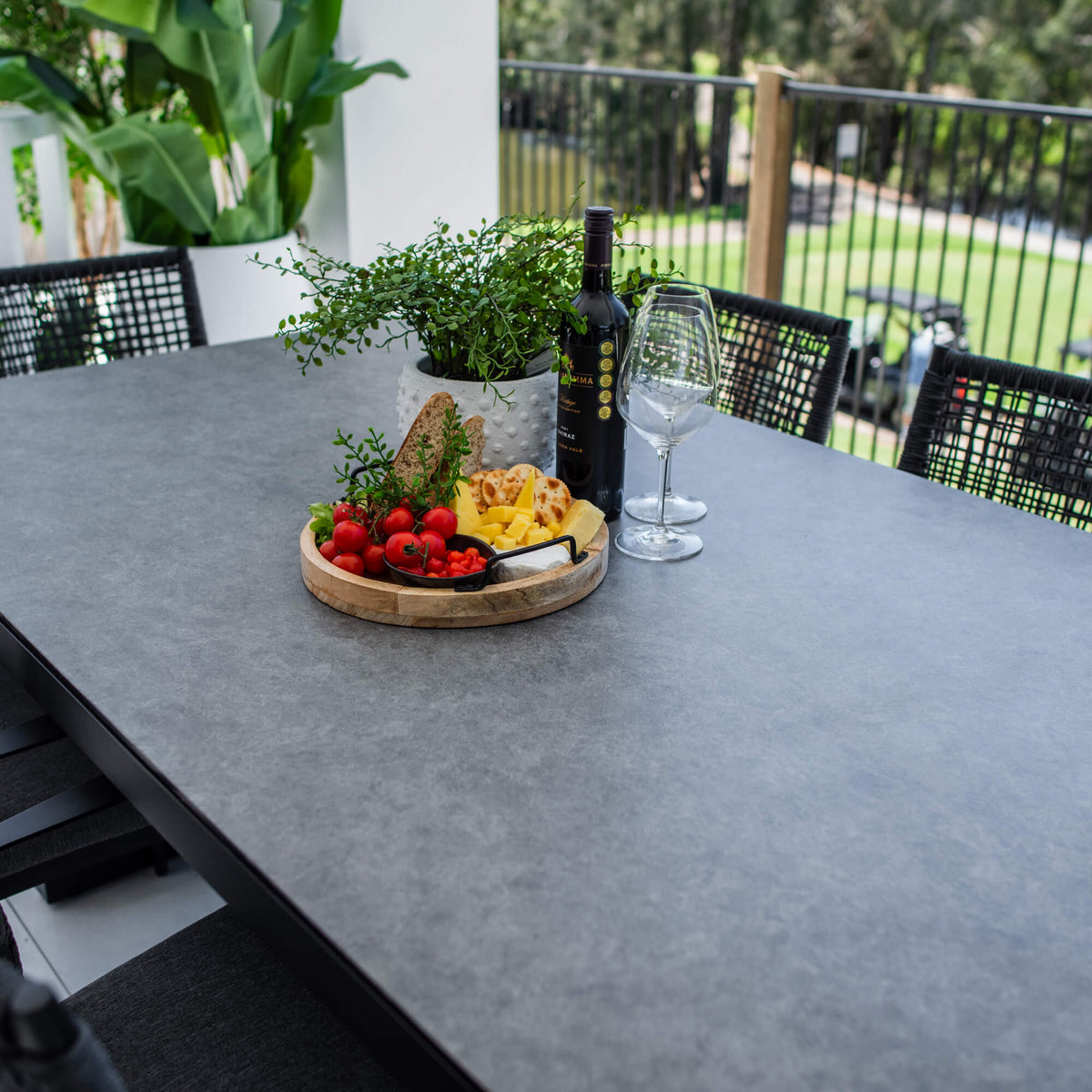 Vienna Rope Chester Moon - 7pce (180x100) - Outdoor Dining Set
