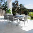 Vienna Rope Chester Moon - 7pce (180x100) - Outdoor Dining Set