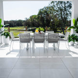 Vienna Rope Chester Moon - 9pce (215x100) - Outdoor Dining Set