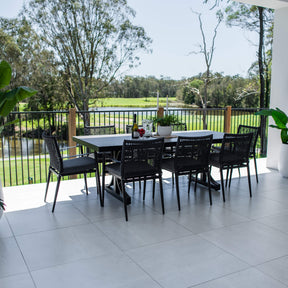 Vienna Rope Chester Moon - 9pce (215x100) - Outdoor Dining Set