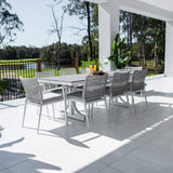 Vienna Rope Chester Moon - 9pce (215x100) - Outdoor Dining Set