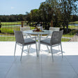 Vienna Rope Coventry - 5pce (105x105) - White/Grey Outdoor Dining Set