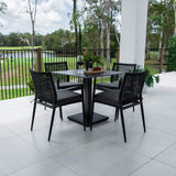 Vienna Rope Lennox - 5pce (80x80) - Outdoor Dining Set