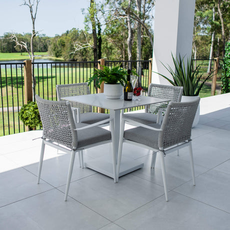Vienna Rope Lennox - 5pce (80x80) - Outdoor Dining Set
