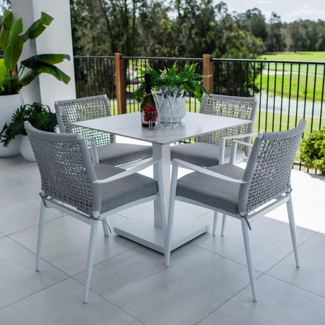 Vienna Rope Lennox - 5pce (80x80) - Outdoor Dining Set