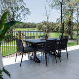 Vienna Rope Malibu - 7pce (150x80) - Outdoor Dining Set